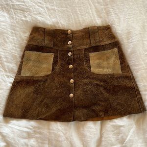 Vintage 70’s Cowhide Mini Skirt